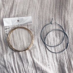 gold & silver earrings